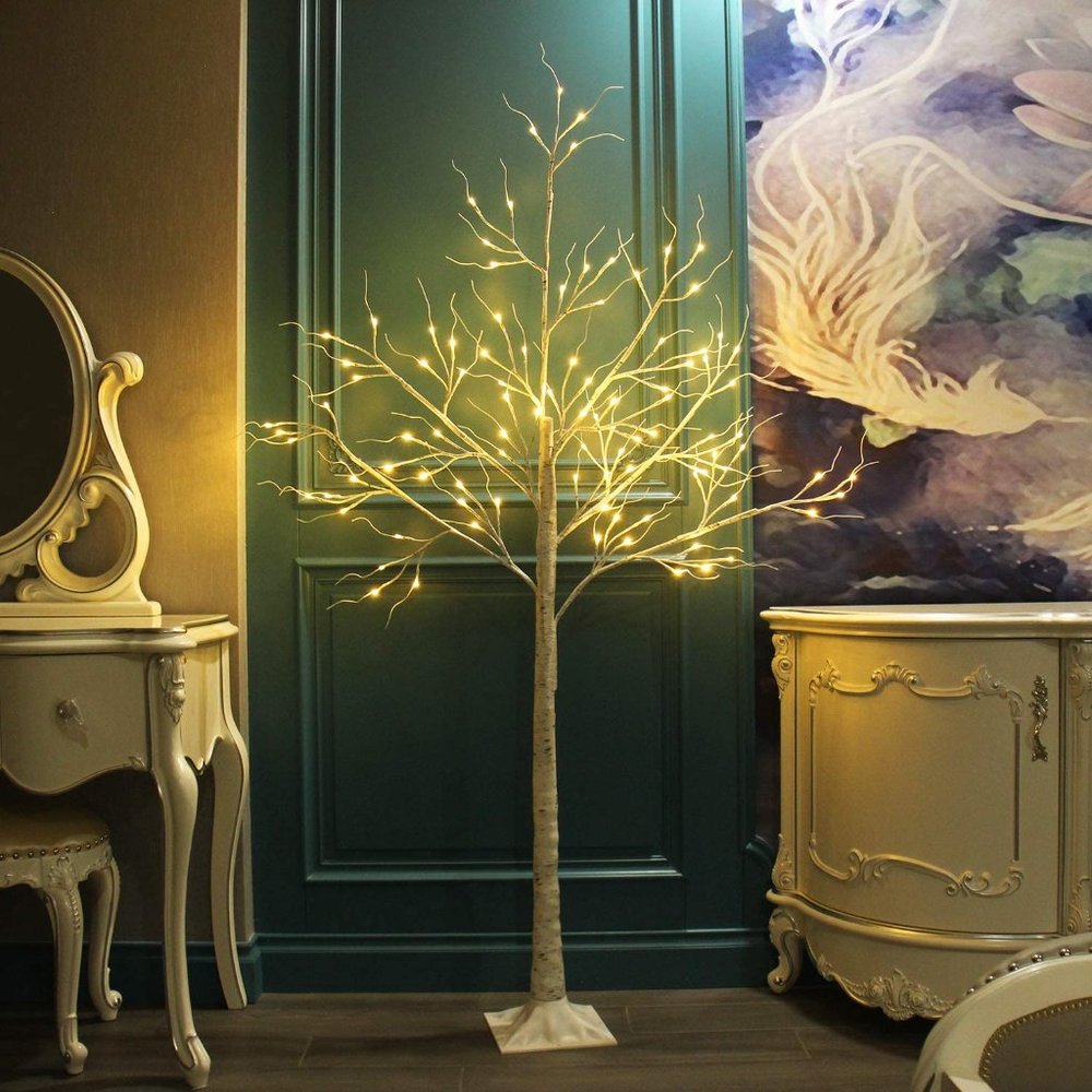 Lighted Birch Tree 6 FT 96LED onanyholidays/Weddings/Ramadan/Christmas/Hanukkah